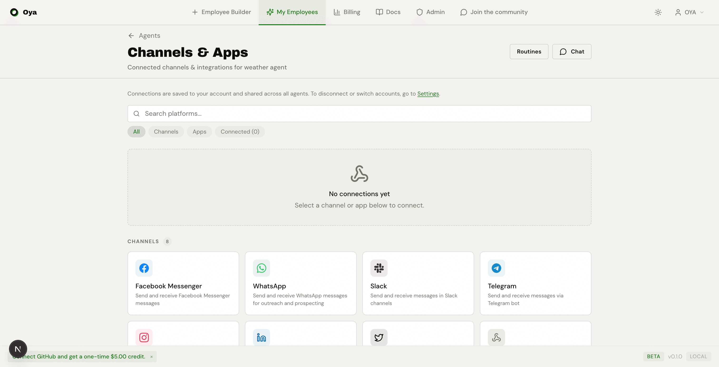 Google Calendar gateway connection dialog